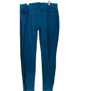 J Brand Azure size 32 jeans fits 12-14 (turquoise) stretch Moto skinny